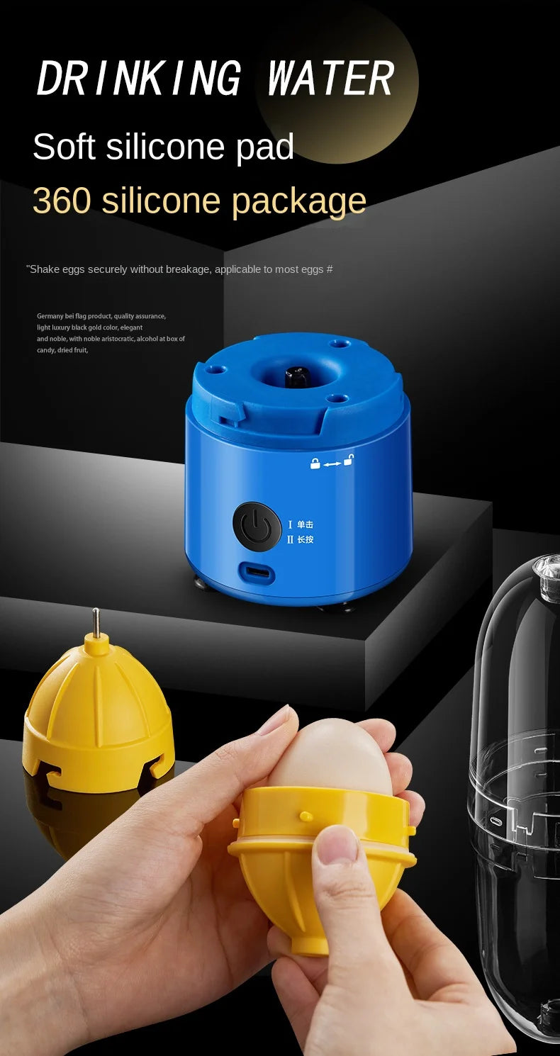 1pc Fully automatic wireless egg yolk and egg white mixer, rechargeable baby food with balanced nutrition, kitchen cooking tools