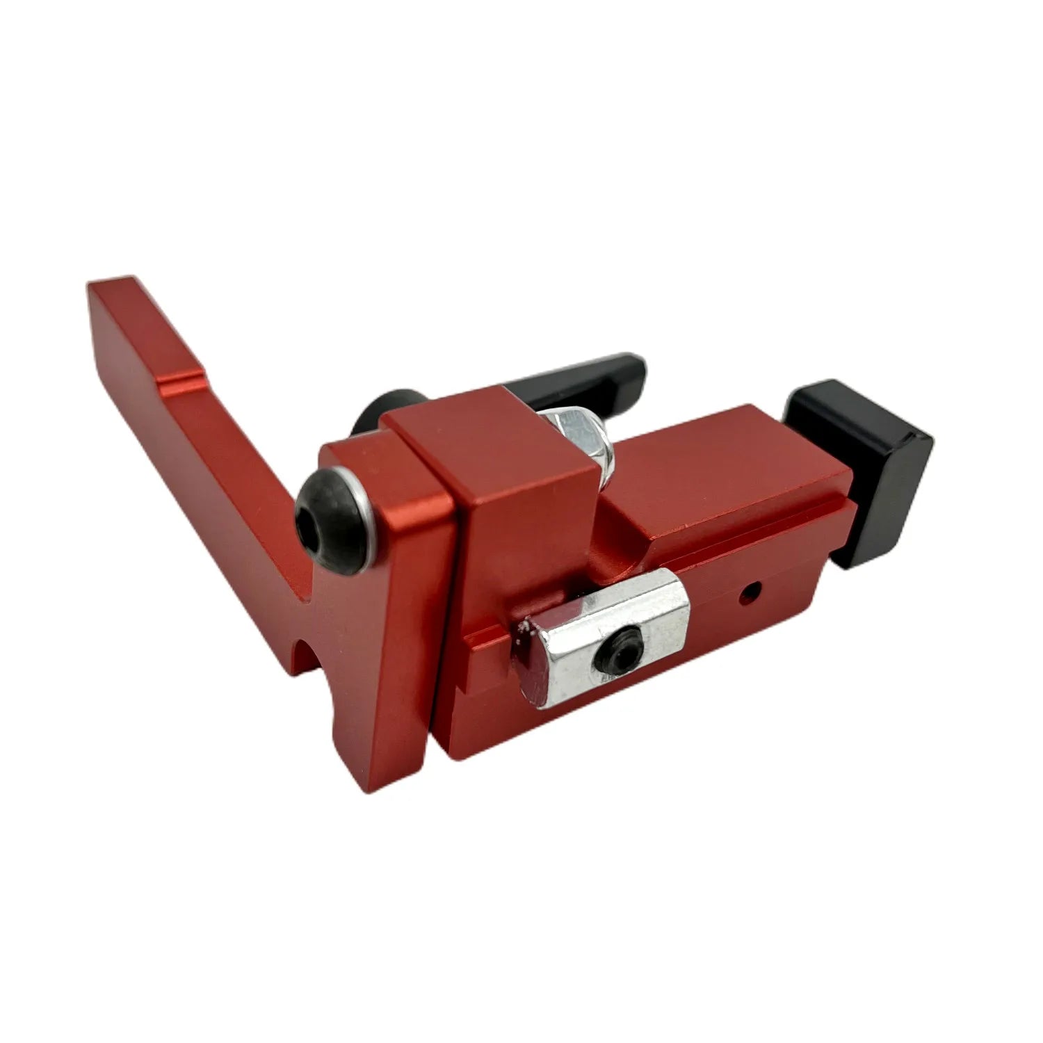 Miter Track Stop T-Slot T-Tracks Stop Chute Locator Aluminium Alloy Backing Connector for Woodworking Guide Rail Table Saw DIY