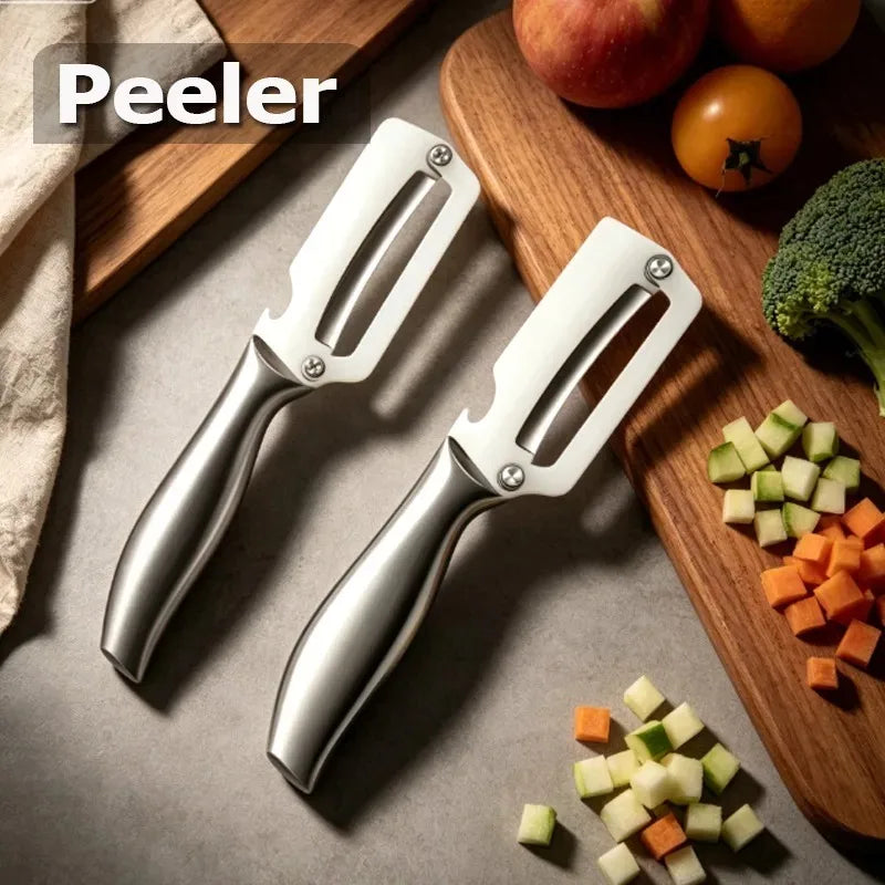 Stainless Steel Kitchen Peeler Vegetables Fruit Peeler Non-slip handle for Household Pumpkins Vegetables Peeling Kitchen Tools