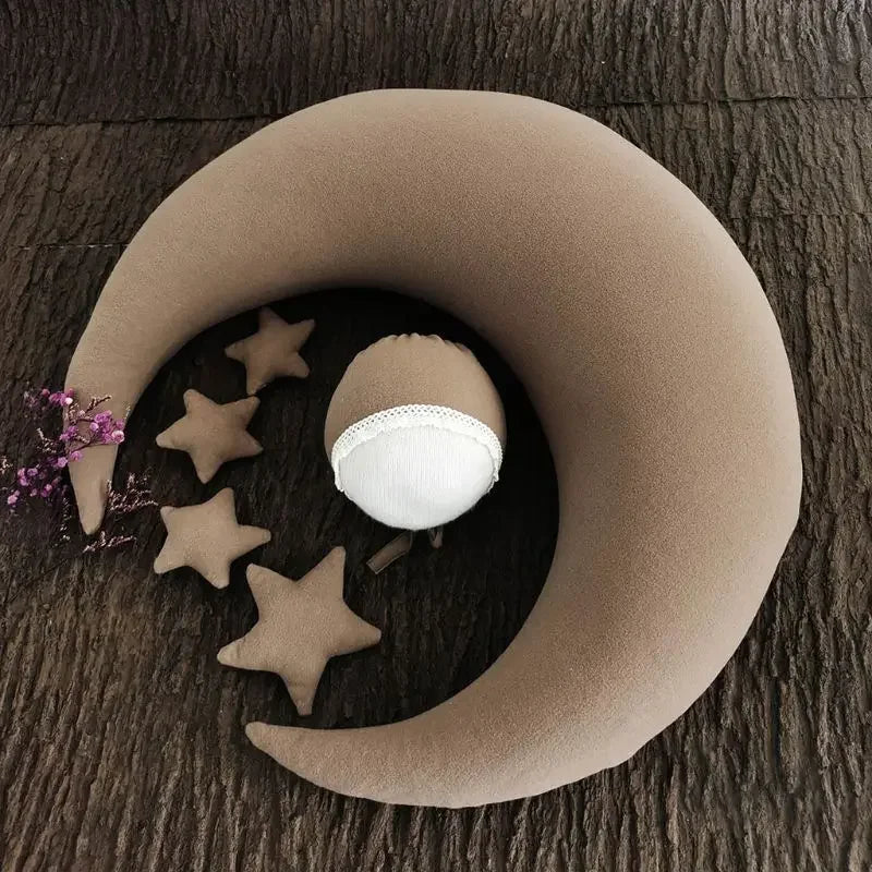 ❤️Moon Pillows Set Newborn Photography Accessories Posing Crescent Pillow 6Pcs/Set Studio Baby Photo Decoration Moon Fotografia