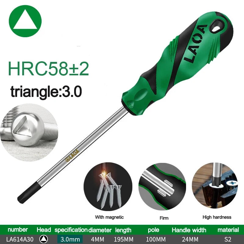 LAOA Special-shaped screwdriver Y-shaped U-shaped H triangle magnetic screwdriver socket screwdriver