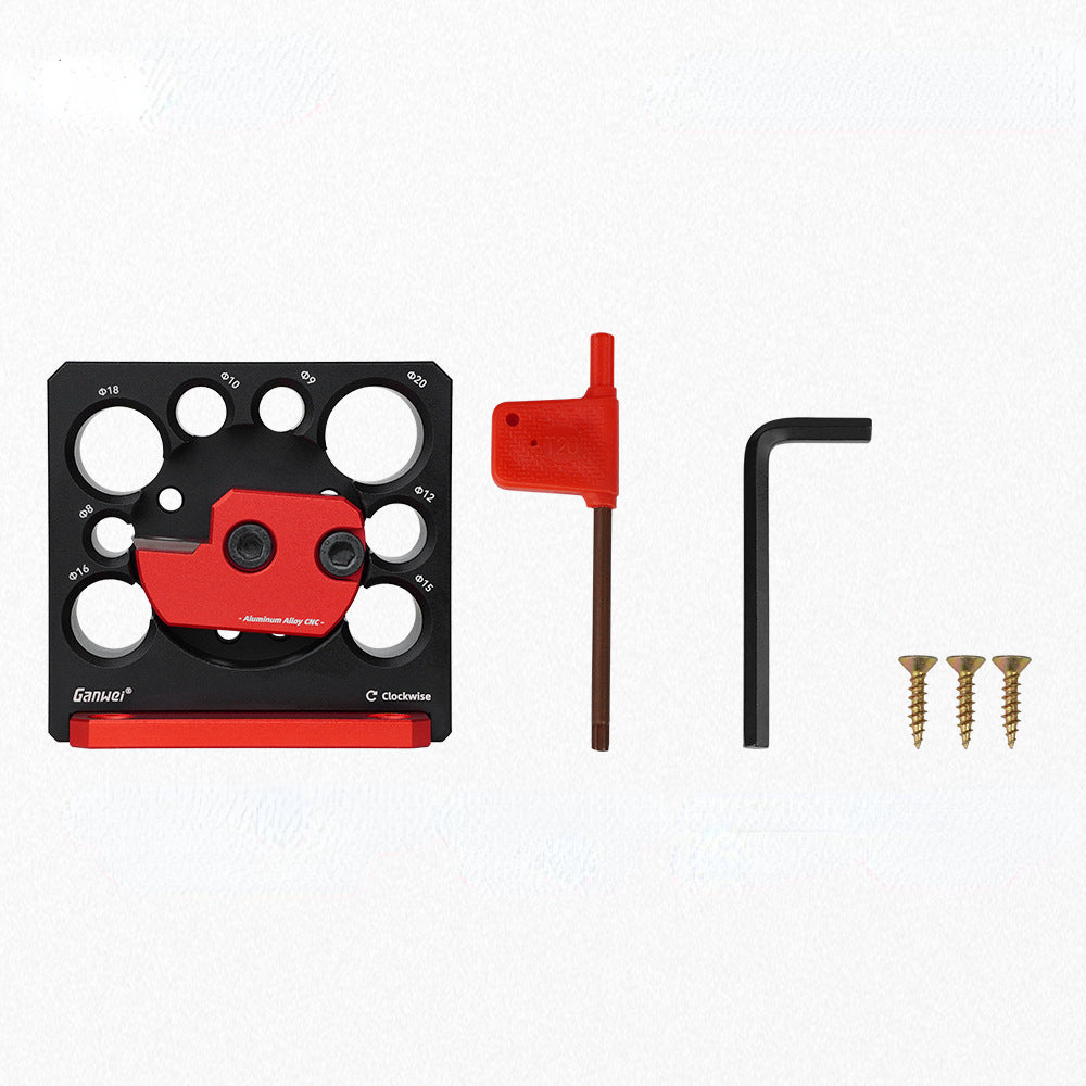 8 Holes Dowel Maker Jig Kit w/ Carbide Blades -Metric and Inch Woodworking Electric Drill Milling Dowel Round Rod Auxiliary Tool