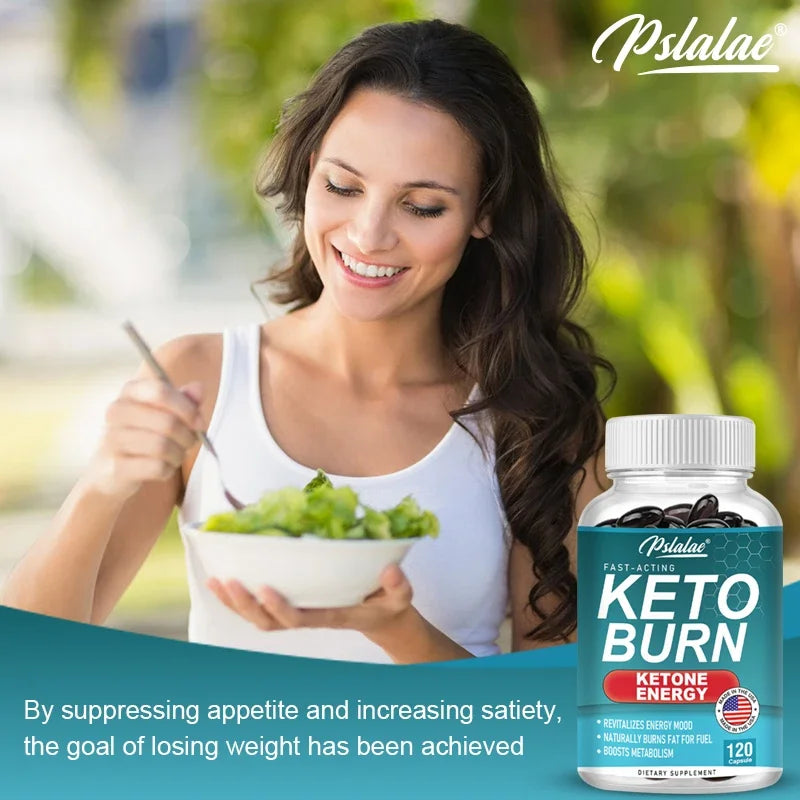 Keto Burn Capsules - Healthy Weight Management, Fat Burner, Improve Digestion, Boost Immunity, Non-GMO