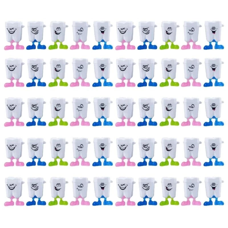 J15U 50-piece Children Tooth Container Baby Teeth Box Kids Tooth Box