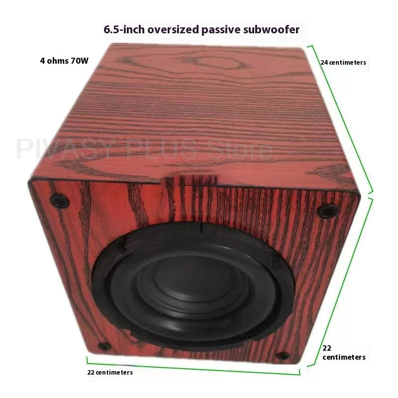 6.5-10 Inch Passive Subwoofer 70-100W Car Speaker 4ohm Sound Box Vehicle Modify For Car Accessories Home Theather Sound System