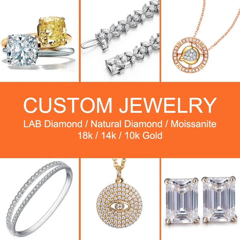 Messi Jewelry With IGI GIA Certificate Lab Grown Diamonds 0.3ct 0.5ct 0.8ct 1ct 1.5ct 2ct 3ct CVD HPHT Laboratory Diamond