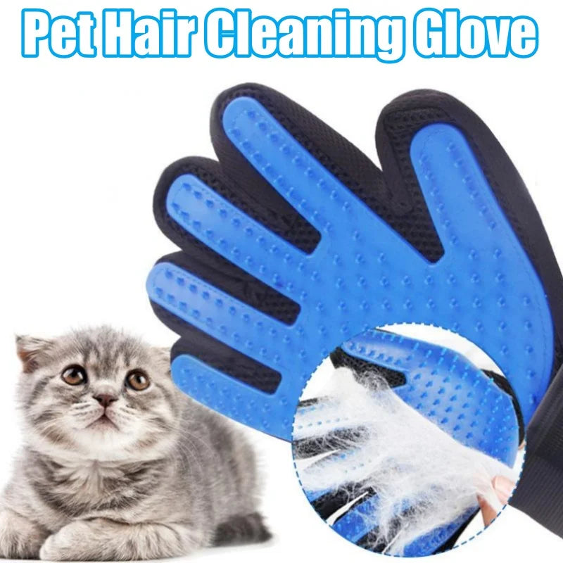 Pet Hair Glove Comb Pet Dog Cat Grooming Cleaning Glove Deshedding Hair remover Massage Brush Animal Supplies Cat Accessoies