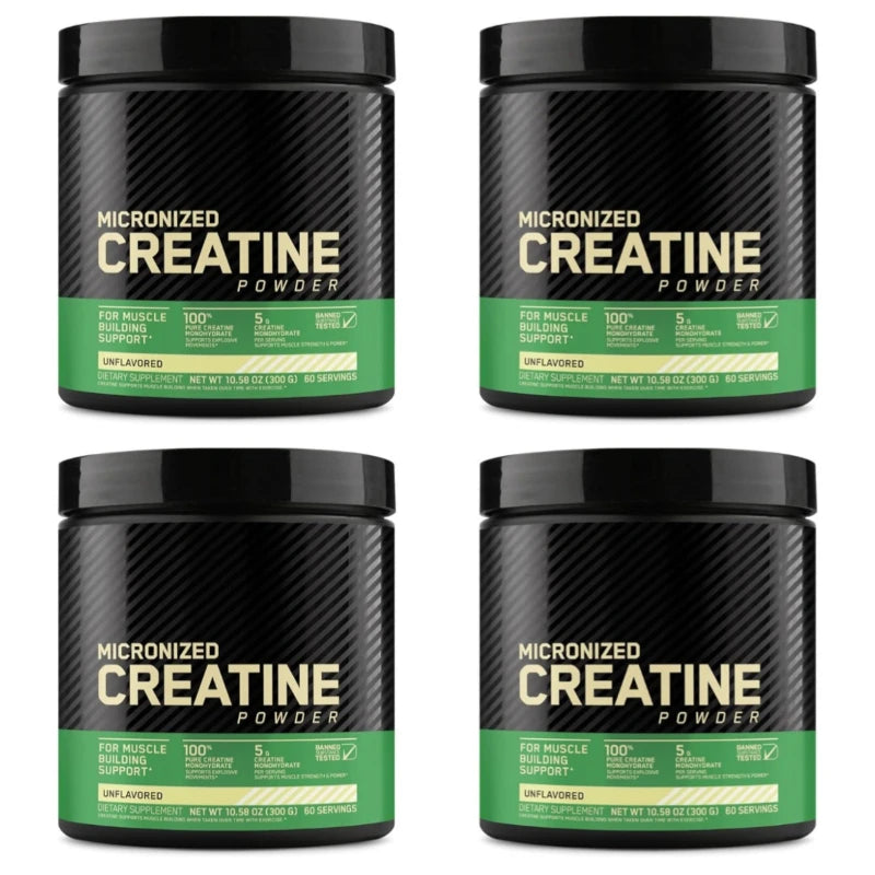 Micronized Creatine Monohydrate Powder Support Strength and Muscle Performance Unflavored 60 Servings 300 Grams