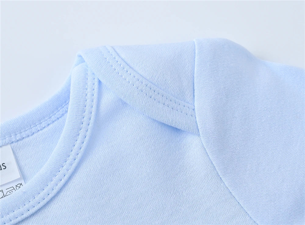2025 Solid White Baby Clothes Short Sleeve Cotton Baby Girls Boys Bodysuit Newborn body bebe 0-24 months Infant Jumpsuit