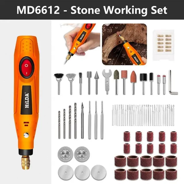 Electric Mini Drill Grinder Engraving Pen Mini Drill Electric Rotary Tool Grinding Machine Accessories