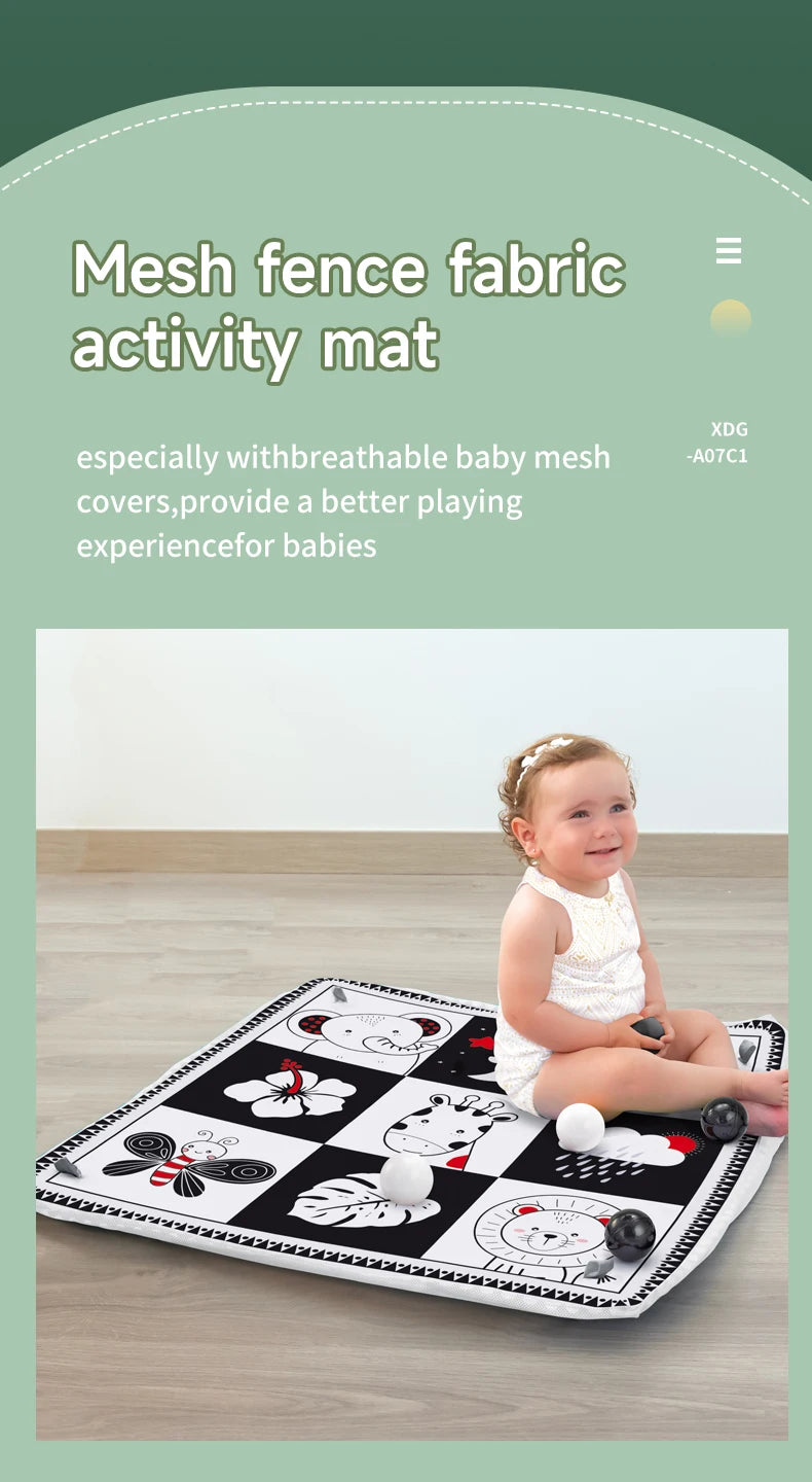 Multifunctional Baby Fitness Frame Crawling Mat Early Education Activity Fitness Room Toys Puzzle Game Mat Infant Rug Toys Gift
