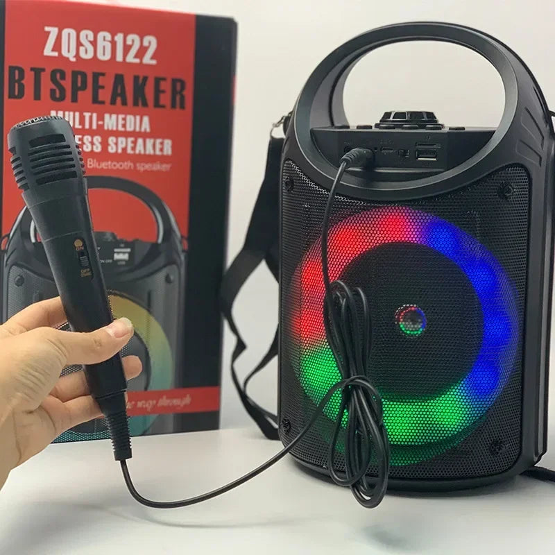 30W Wireless Column Big Power Stereo Portable Bluetooth Speaker Subwoofer Bass Party Speakers with Microphone Family Karaoke USB