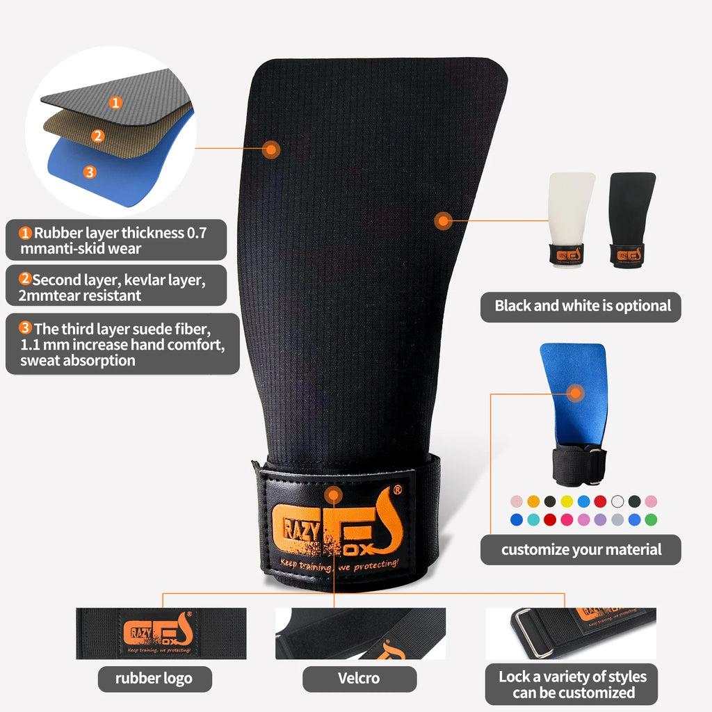 Weightlifting Grip Lifting glove Guantes Crossfit Guantes Para Entrenar Gym перчатки для подтягивая Luva MusculaçãoCalleras