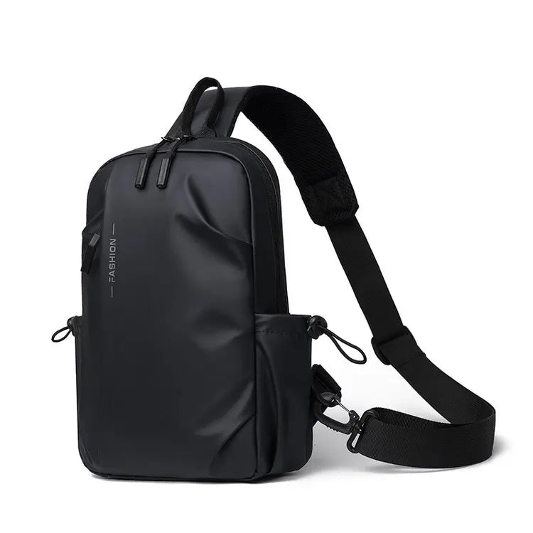 Large Capacity Fashion Waterproof Men's Crossbody Bag Travel Casual Ladies Single Shoulder Slant Bag Korean Style Chest Bag