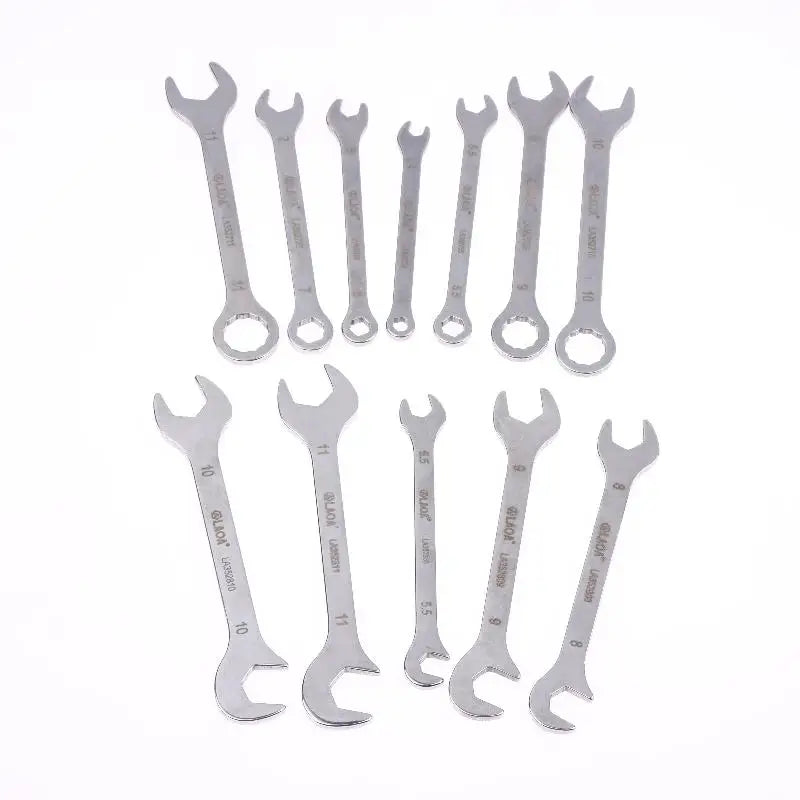 1/8/10Pcs Mini Thin Stainless Steel Double Open-end Wrench 5-11mm Dual-purpose Wrench For Repair Hand Tool Accessory