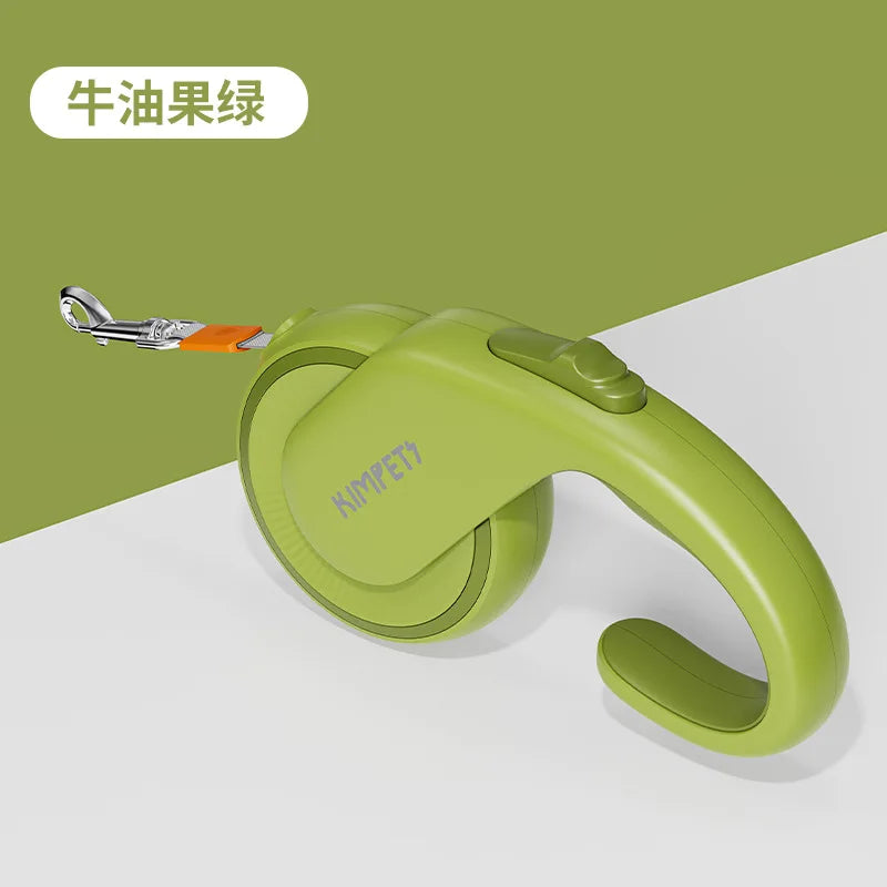 Automatic Retractable Dog Leash 5 Meters Long Teddy Dog Walking Rope Polyester Material for Small to Medium Sized Dogs