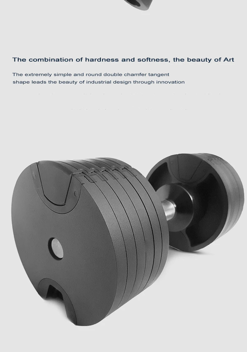 Adjustable Round Dumbbell Set, Second Generation, 2kg Increase, 24kg, 36kg, Fitness, Newly Upgraded