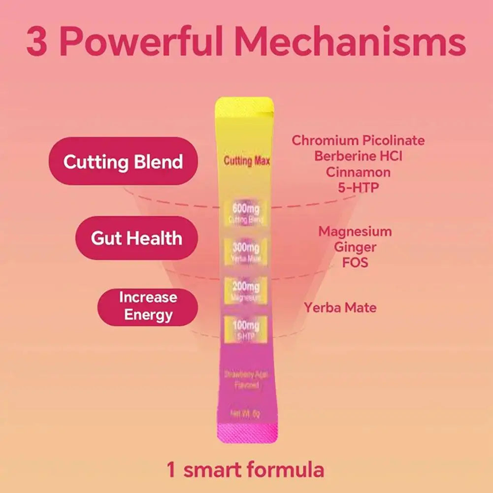 Strawberry Mate Tea Delicious Strawberry & Acai Flavor For Daily Gut Health Support Maintain PH Balance 30 Individually Packaged