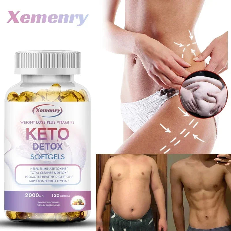 Keto Capsules - Promote Weight Management, Improve Metabolism, Support Body Cleansing and Detoxification