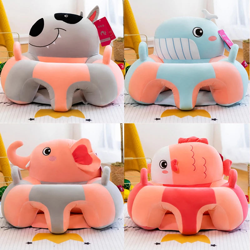 1Pcs Baby Support Seat Sit Up Soft Chair Cushion Sofa Plush Pillow Toy Animal Sofa Seat Pad