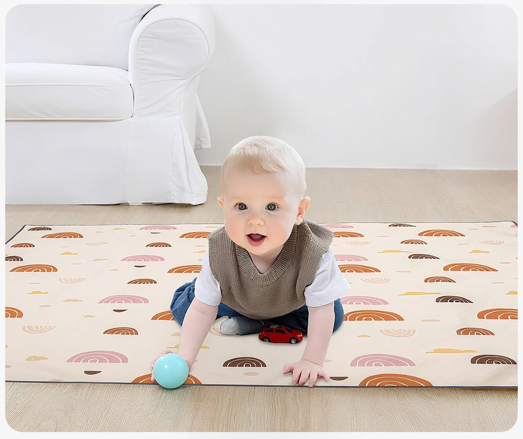 Insular Kids Educational Mattress Foldable Baby Play Mat Non-slip Durable Child Carpet Nursery Climbing Pad Waterproof 0-3Y