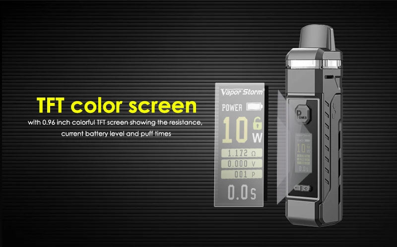 Vapor Storm VPM40 40W Pod Mod Starter Kit Mesh Coils 4.8ml Cartridge fit 18650 Battery E Cigarette V-PM40 Nova Nord Drag System