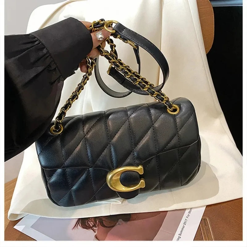 Advanced Chain Diamond Grid Bag, High-quality Women's Small Bag, Small Fragrant Style Crossbody Bag, New Bag, Shoulder Bag