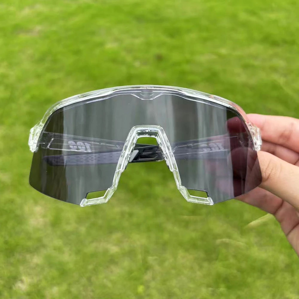 100 Photochromic Riding Cycling Sunglasses Mtb Cycling Glasses Goggles Bicycle Mountain Bike Men Women Sport Protection Glasses