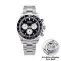 Sugess Diving Mens Watch Panda Automatic Mechanical Chronograph Peacock SL4801 Movement Wristwatch Waterproof Ceramic Bezel New