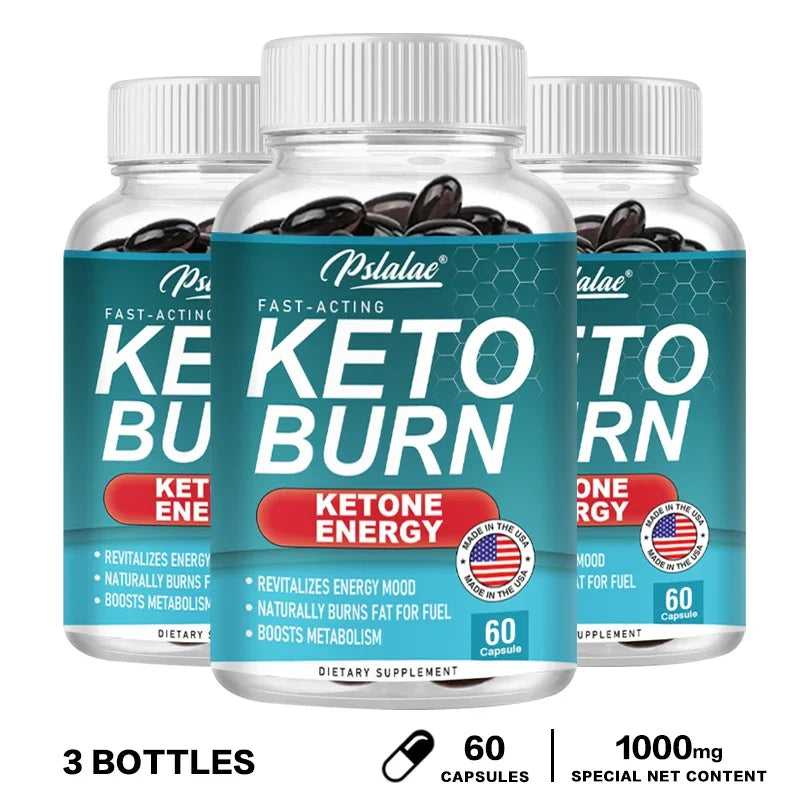 Keto Burn Capsules - Healthy Weight Management, Fat Burner, Improve Digestion, Boost Immunity, Non-GMO