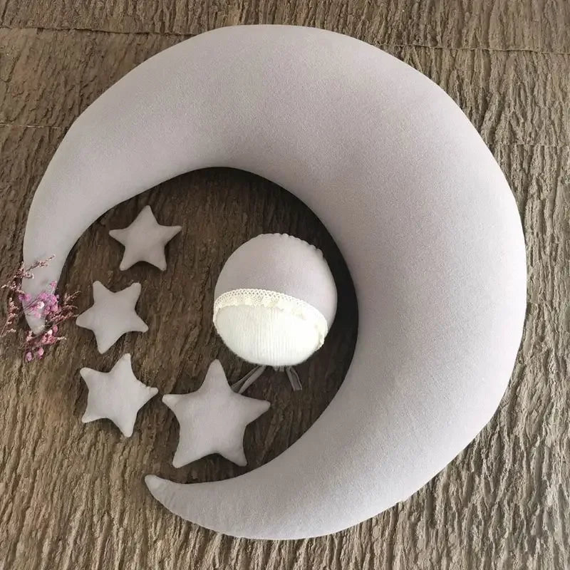 ❤️Moon Pillows Set Newborn Photography Accessories Posing Crescent Pillow 6Pcs/Set Studio Baby Photo Decoration Moon Fotografia