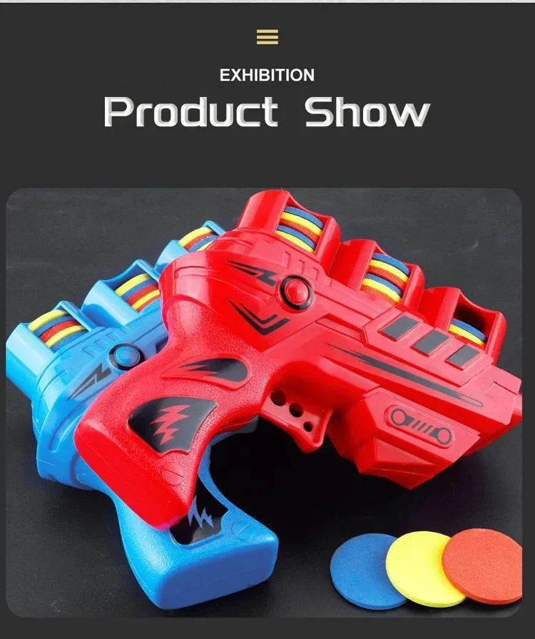 AF Interactive Turnip Gun Cat Toy with 15pcs Reusable Soft Bullets, Pet Hunting Training & Funny Interactive Play Supplies