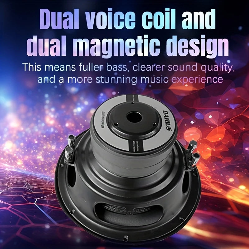 8Inch，10Inch，12Inch，1200Wattage Maximum Power Car Audio System，Double4Ohm Car Subwoofer，Subwoofer