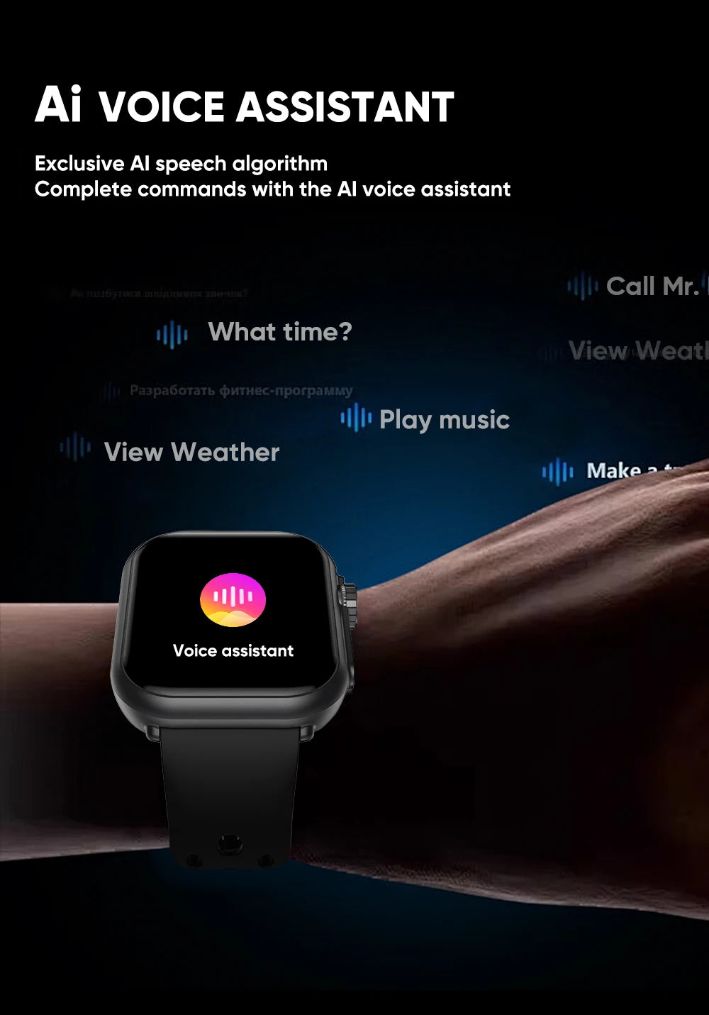 2025 New 1000mAh Battery AMOLED Smart Watch Ultra K62 Men Women Heart Rate 100+Sport HD Bluetooth Call IP67Waterproof SmartWatch