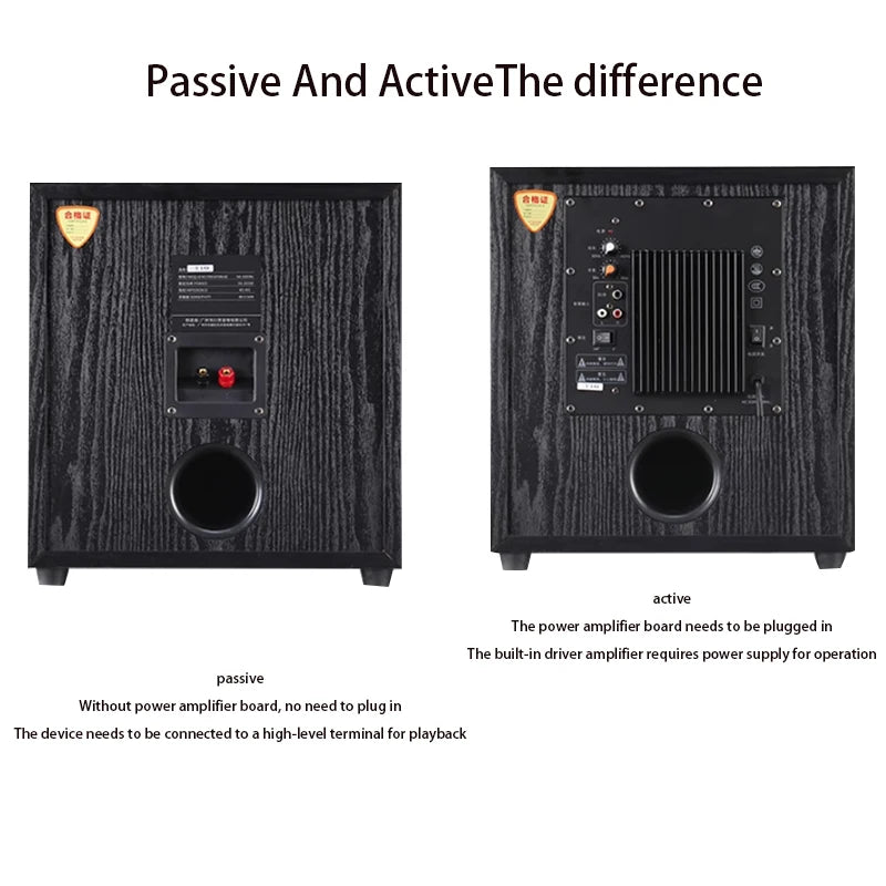 AOSIBAO 12 Inch Passive Subwoofer 4 8 Ohm Audio Sound Box Speakers HIFI Active Pure Woofer Speaker Home Theater Loudspeaker  ﻿