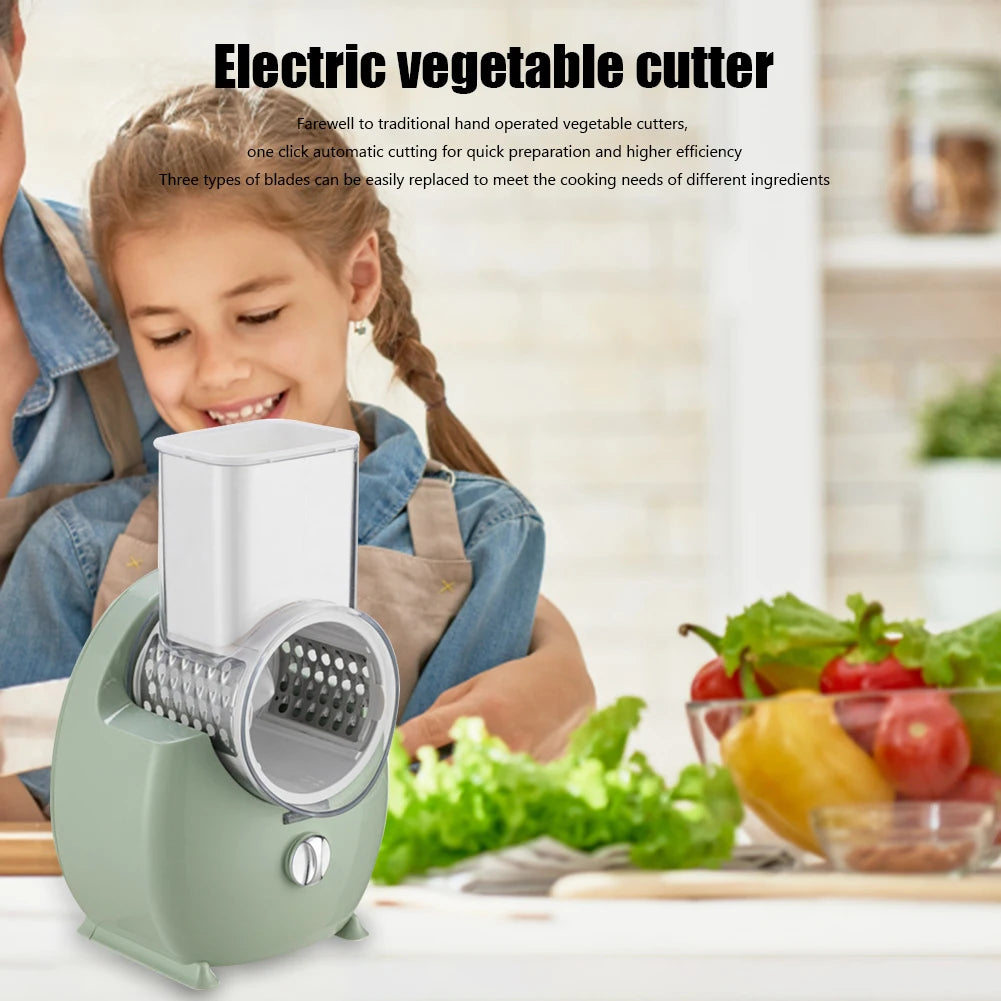 Electric Potato Chopper Household Gadgets 3-in-1 Multifunctional Potato Shredder Carrot Cheese Rechargeable Kitchen Accessories