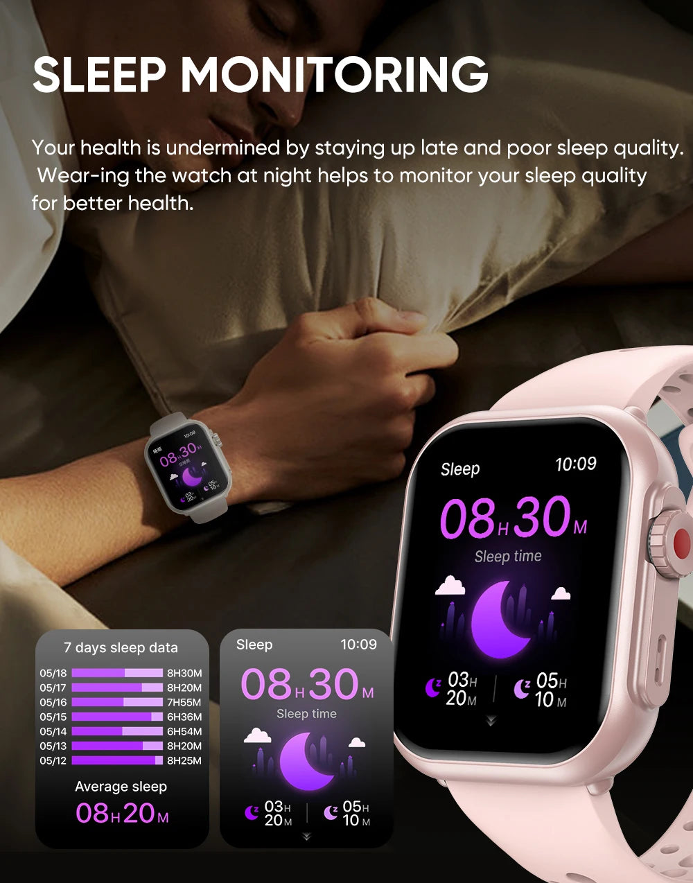 2025 New 1000mAh Battery AMOLED Smart Watch Ultra K62 Men Women Heart Rate 100+Sport HD Bluetooth Call IP67Waterproof SmartWatch