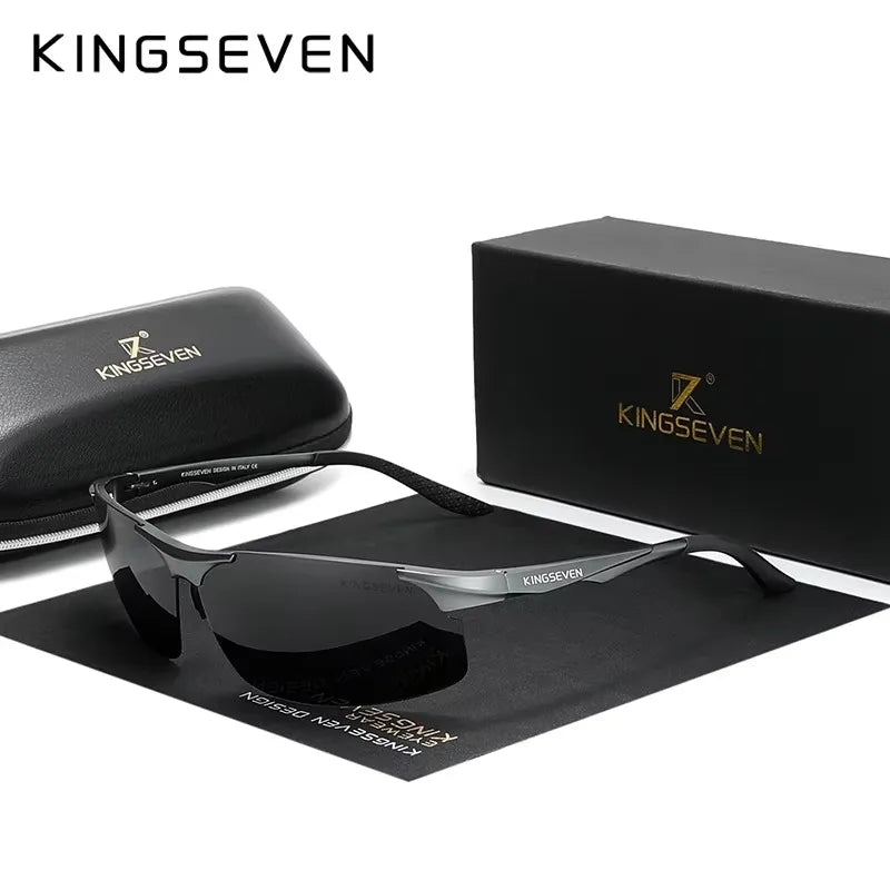 KINGSEVEN UV400 Polarized Men Sunglasses Cycling Driving Mirror Lens Male Glasses Anti-glare Women Fishing High Quality Eyewear