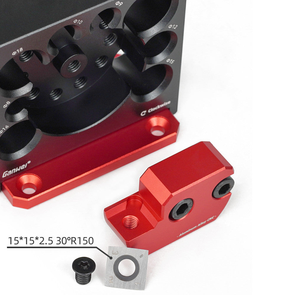 8 Holes Dowel Maker Jig Kit w/ Carbide Blades -Metric and Inch Woodworking Electric Drill Milling Dowel Round Rod Auxiliary Tool