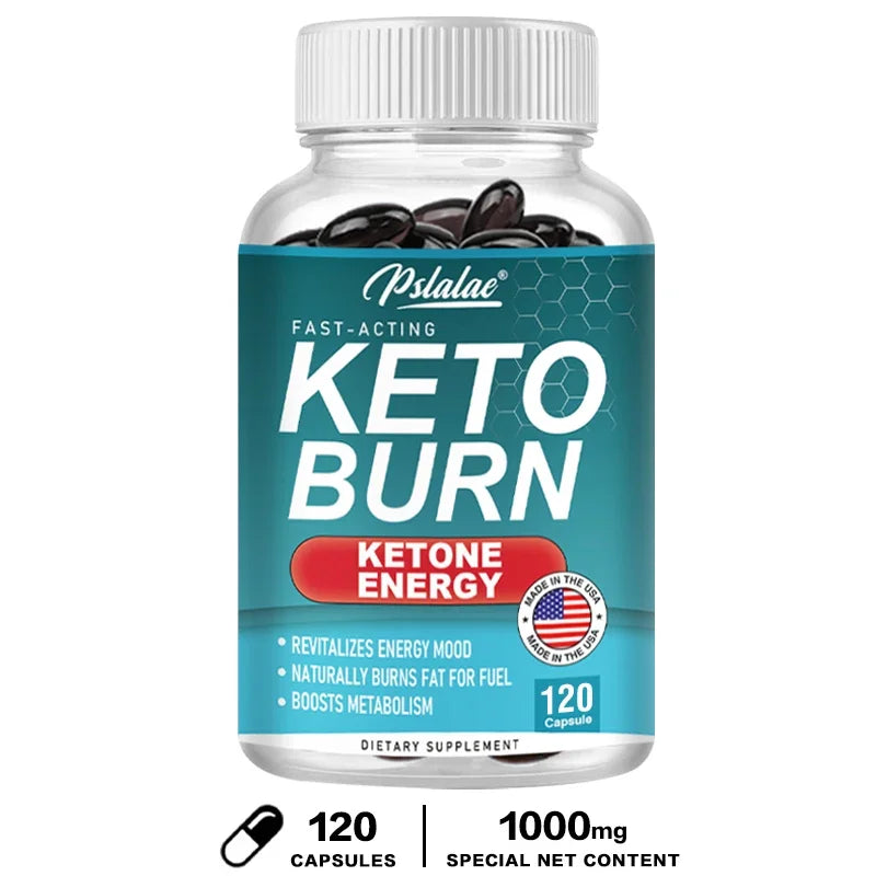 Keto Burn Capsules - Healthy Weight Management, Fat Burner, Improve Digestion, Boost Immunity, Non-GMO