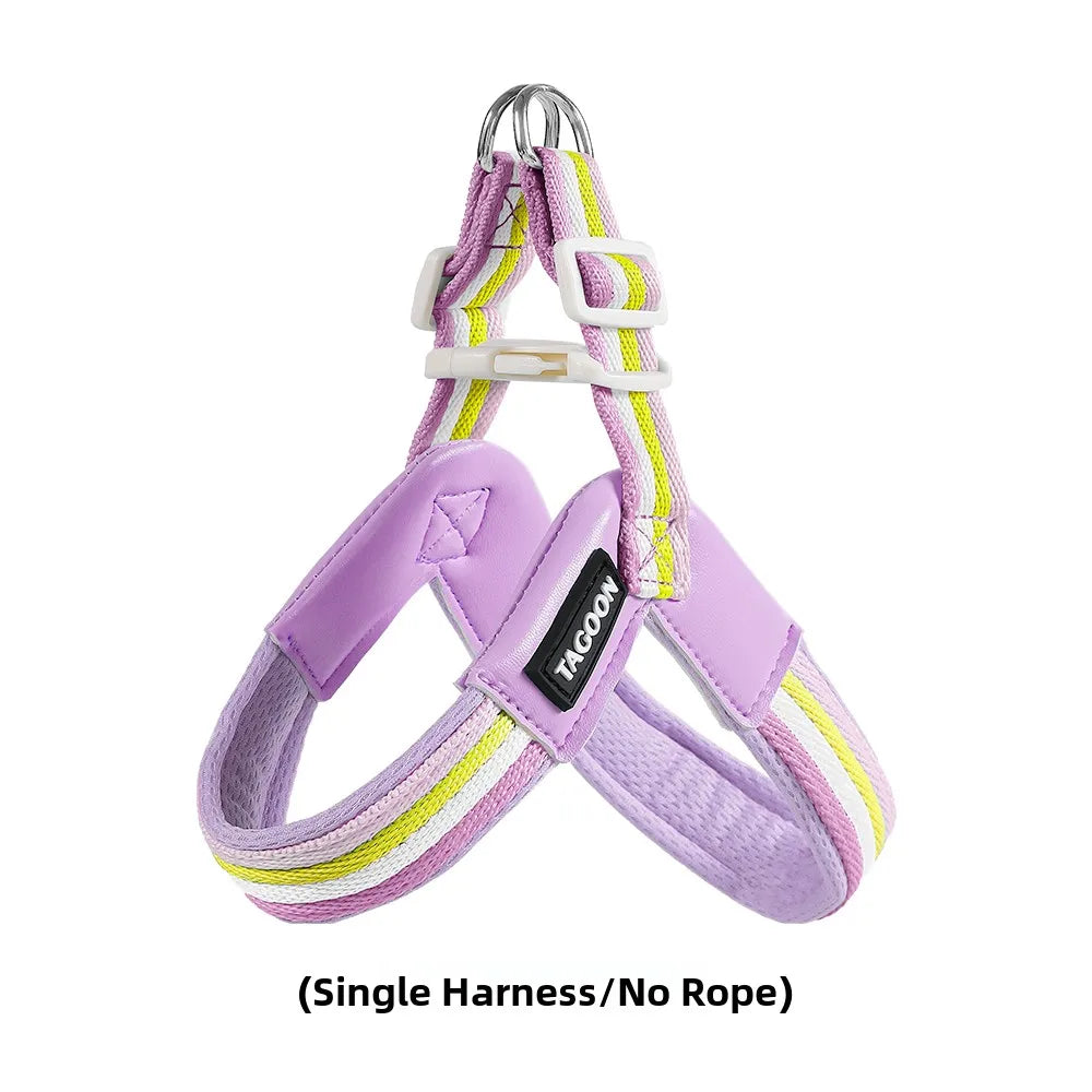Hakimi Leash Dog Walking Harness Breathable Lightweight No Pulling Neck Collar for Small to Medium Dogs like Shiba Inu And Corgi