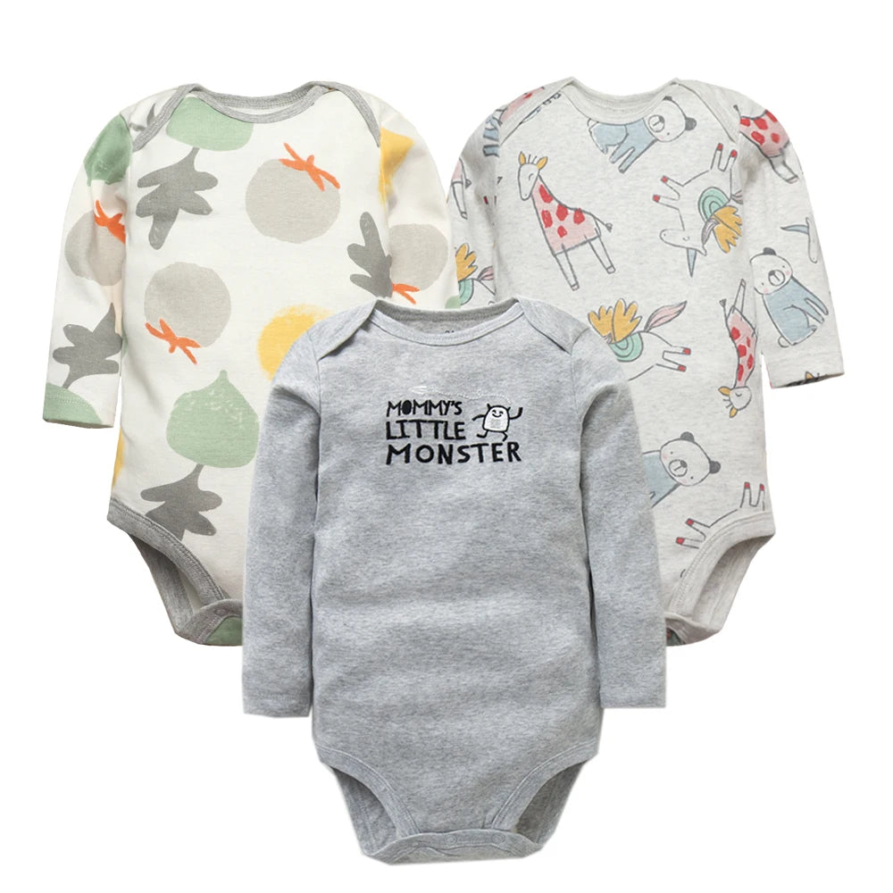 2023 Spring Autumn Baby Bodysuits Long Sleeve Baby Boy Girl Clothes 100% Cotton Bebe Jumpsuit Newborn Body Infant 0-24Month