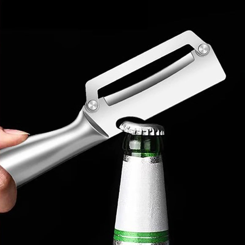 Stainless Steel Kitchen Peeler Multi-Function Kitchen-Specific Peeler for Slicing Fruit and Vegetables with Wooden/ Steel Handle