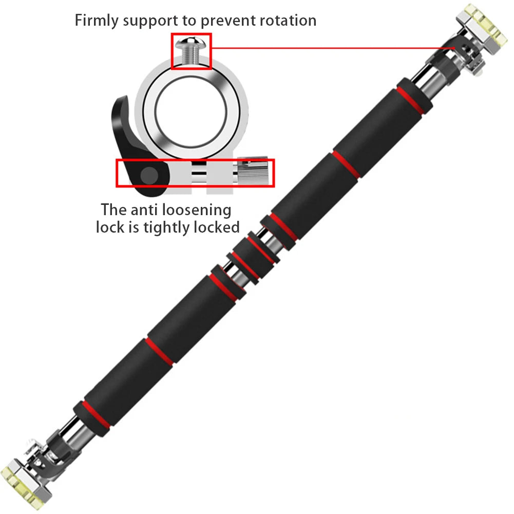 Doorway Pull Up Bar No Screws Mount Chin Up Bar Wall Mounted Upper Body Workout Bar For Home Fitness Strength Training
