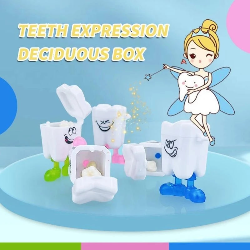 J15U 50-piece Children Tooth Container Baby Teeth Box Kids Tooth Box
