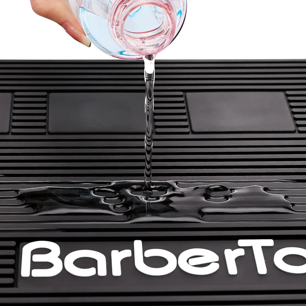 Barbershop Magnetic Hairdressing Tools Storage Mat Soft Rubber Antiskid Waterproof Pad Pro Barbershop Clippers Scissors Tool Mat