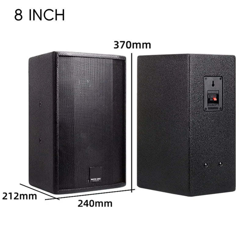 2-Way  Passive Speakers 6.5 /8/10 Inch Wall MountSound Box 95dB Sensitivity Audio 8 Ohm Loudspeaker For KTV Conference Home Mall