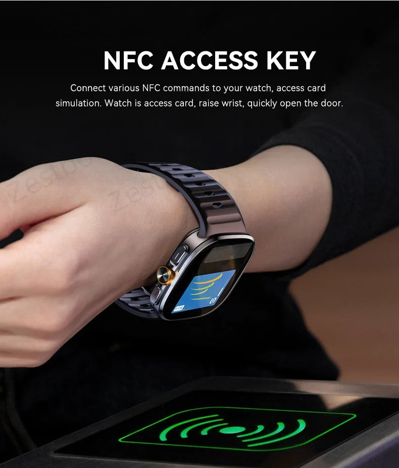 Original M99 Smartwatch with 2.4 Inch AMOLED Screen 4G/5G SIM Card Slot GPS WiFi 190° Rotating Camera Android 10.0 Gaming Watch