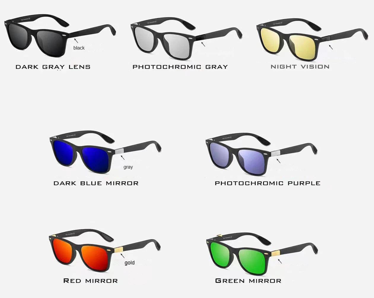 VEITHDIA Sunglasses Gradient Photochromic Unisex Polarized Mirror Lens Vintage Day Night Dual Sun Glasses For Men Women 7029