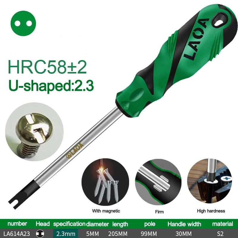 LAOA Special-shaped screwdriver Y-shaped U-shaped H triangle magnetic screwdriver socket screwdriver